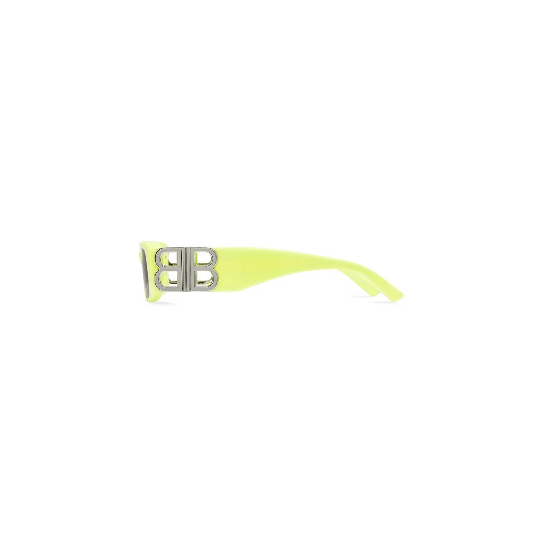 Women's Dynasty Rectangle Sunglasses in Yellow - 3