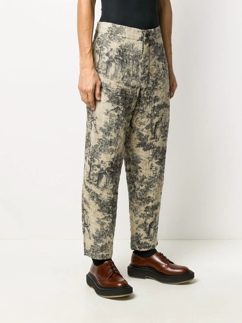 Toile de Jouy print trousers - 3