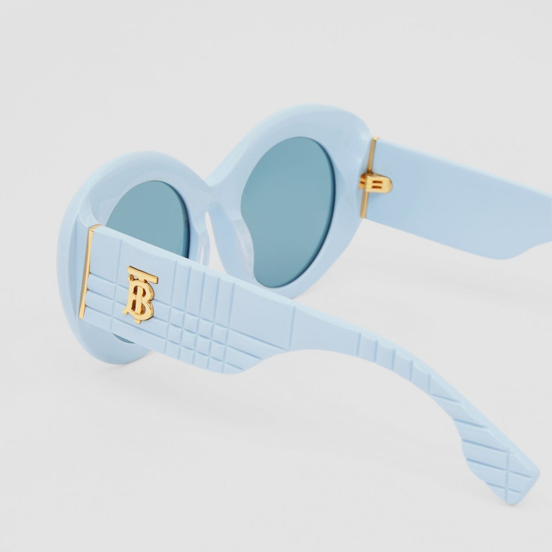 Burberry Monogram Motif Oversized Round Frame Sunglasses outlook