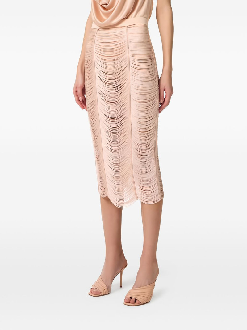 fringe textured midi skirt 4