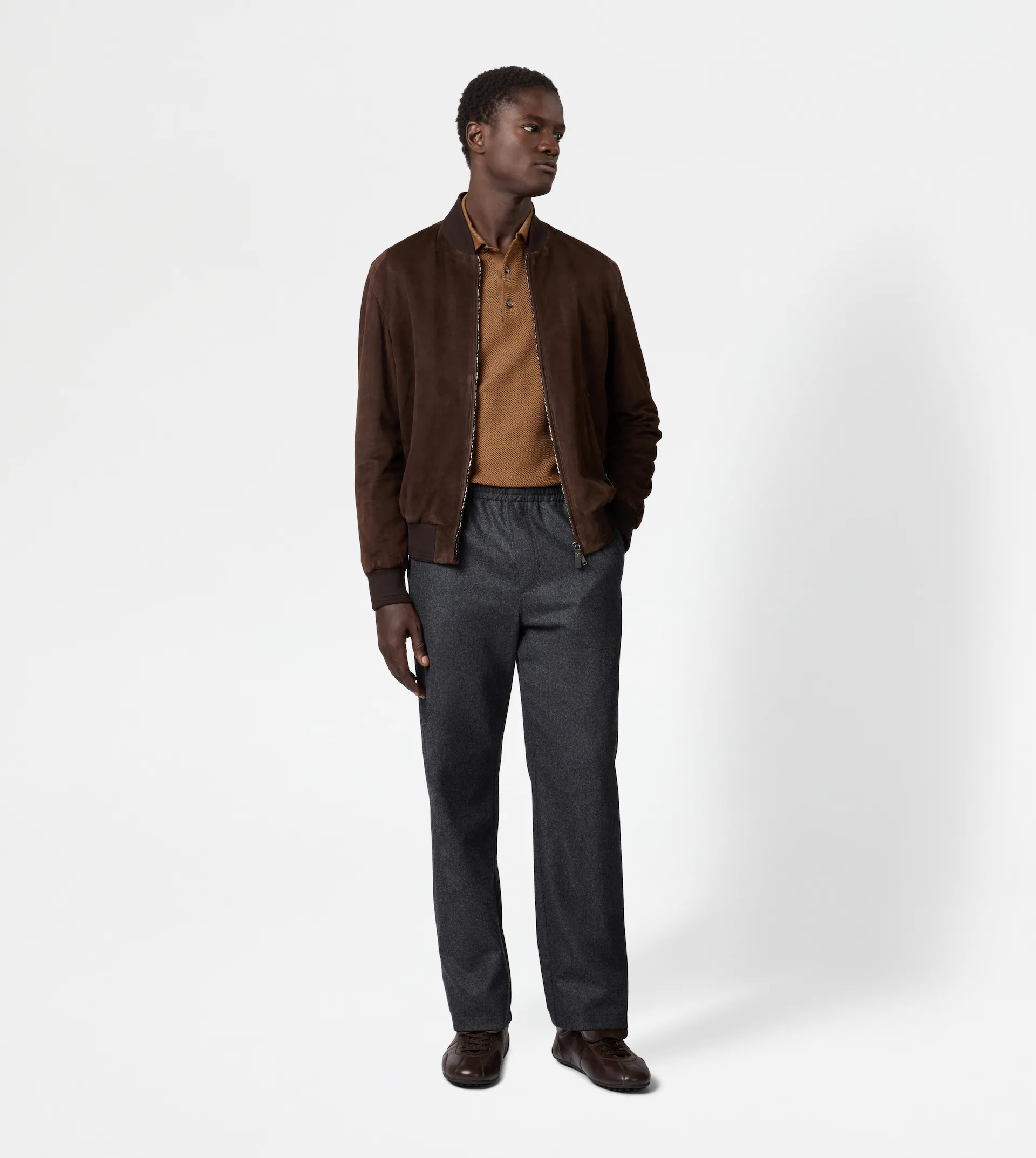 PANTS IN FLANNEL WITH DRAWSTRING - GREY - 2