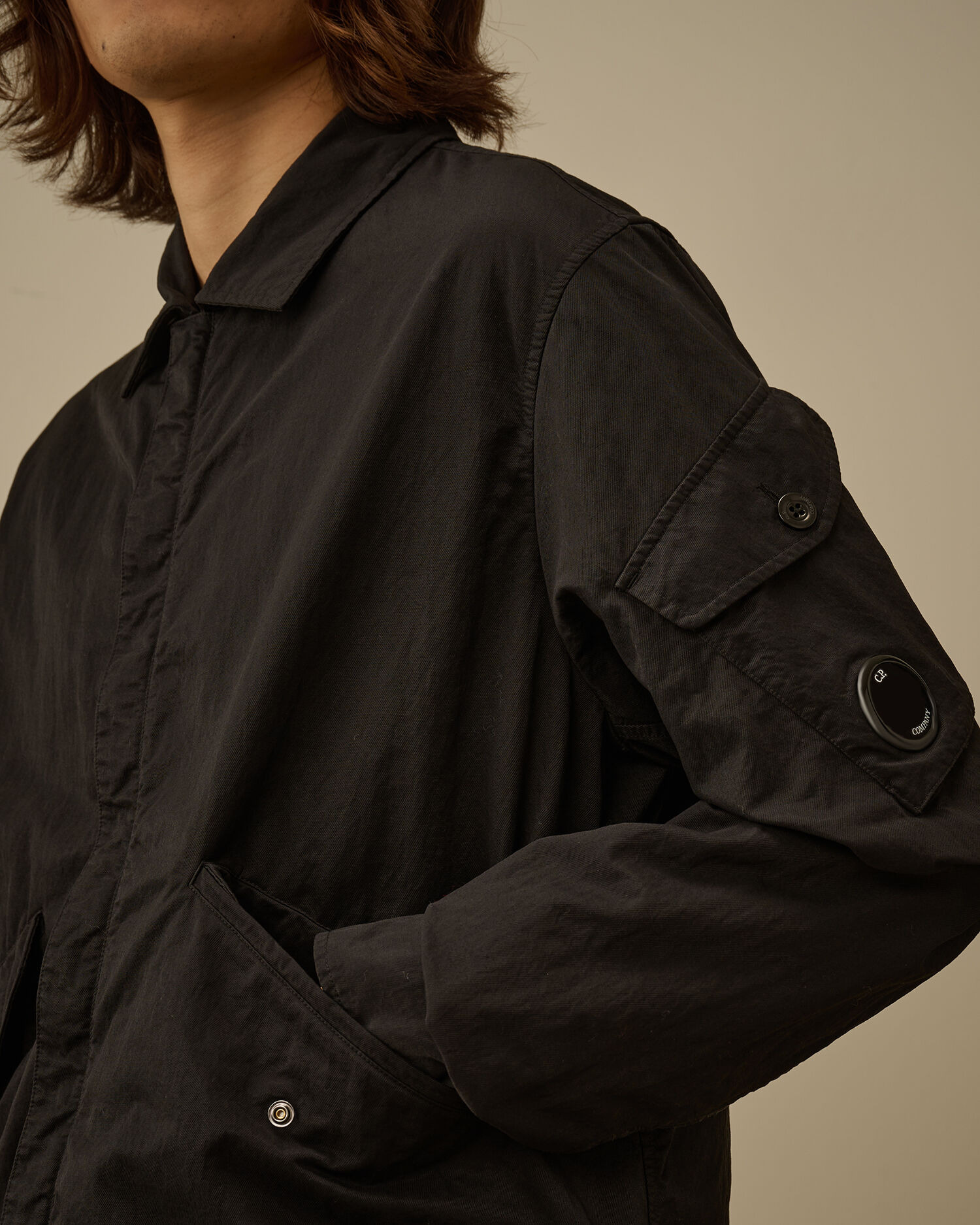 Diagonal Flatt Nylon Zipped Overshirt - 5