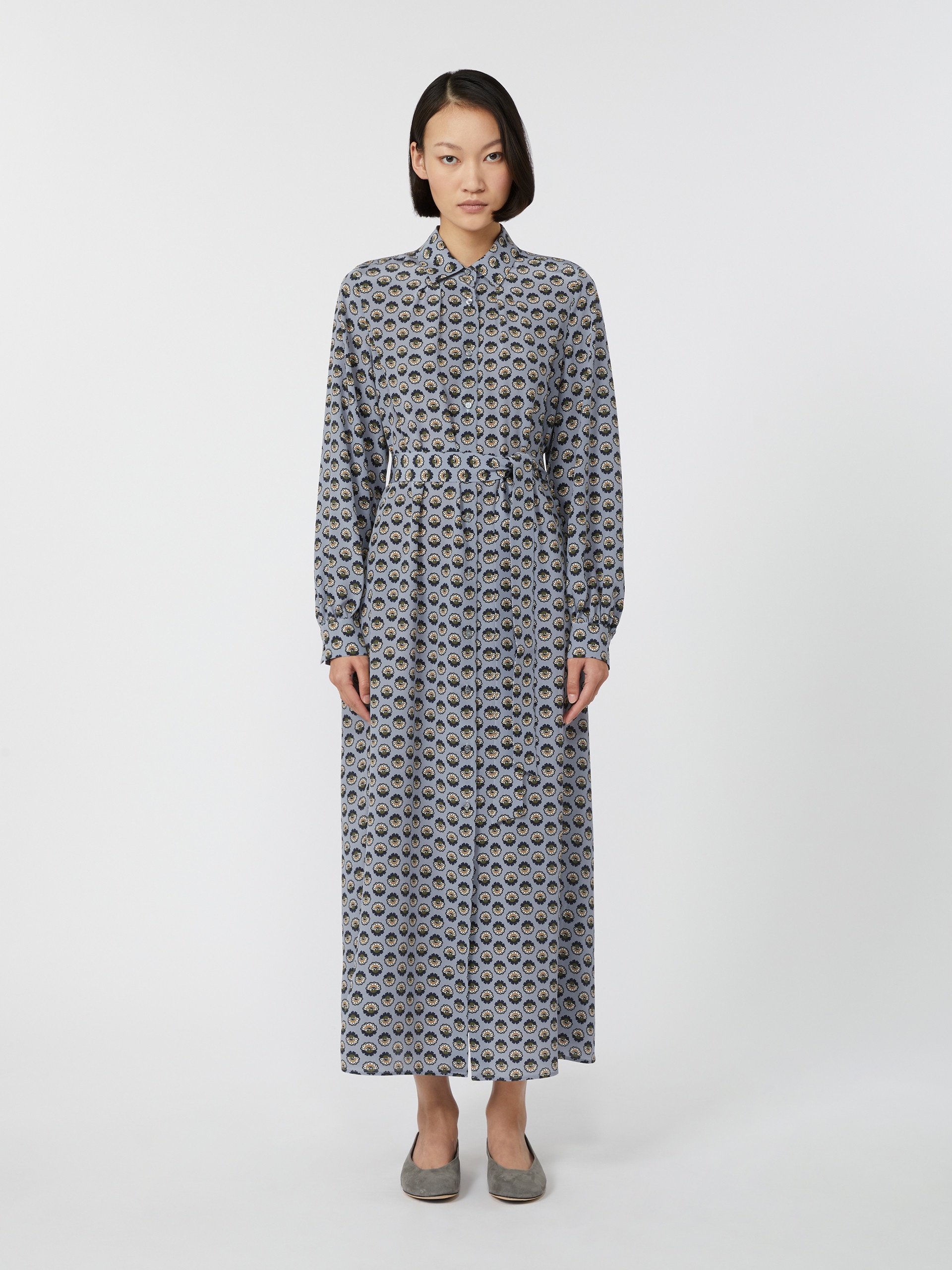 NARVEL Printed silk shirt dress - 3
