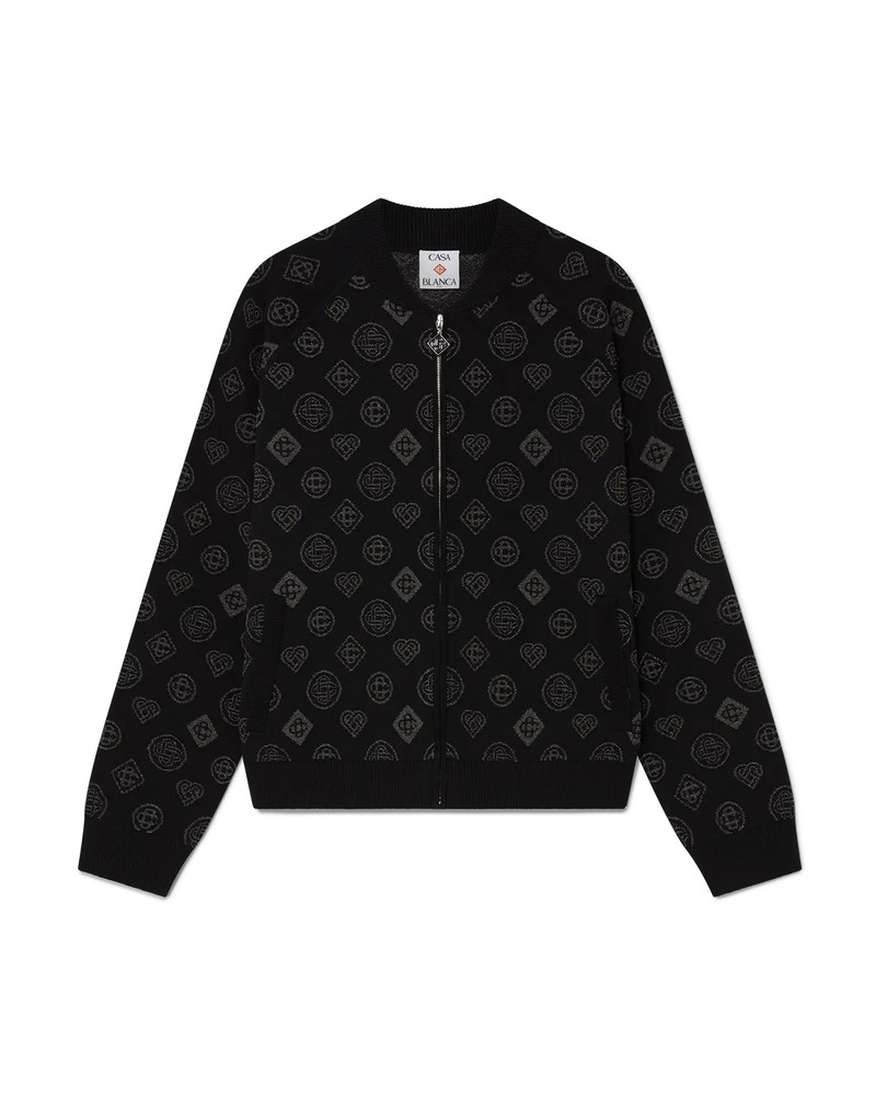 Monogram Jacquard Bomber Jacket | Casablanca Paris 1