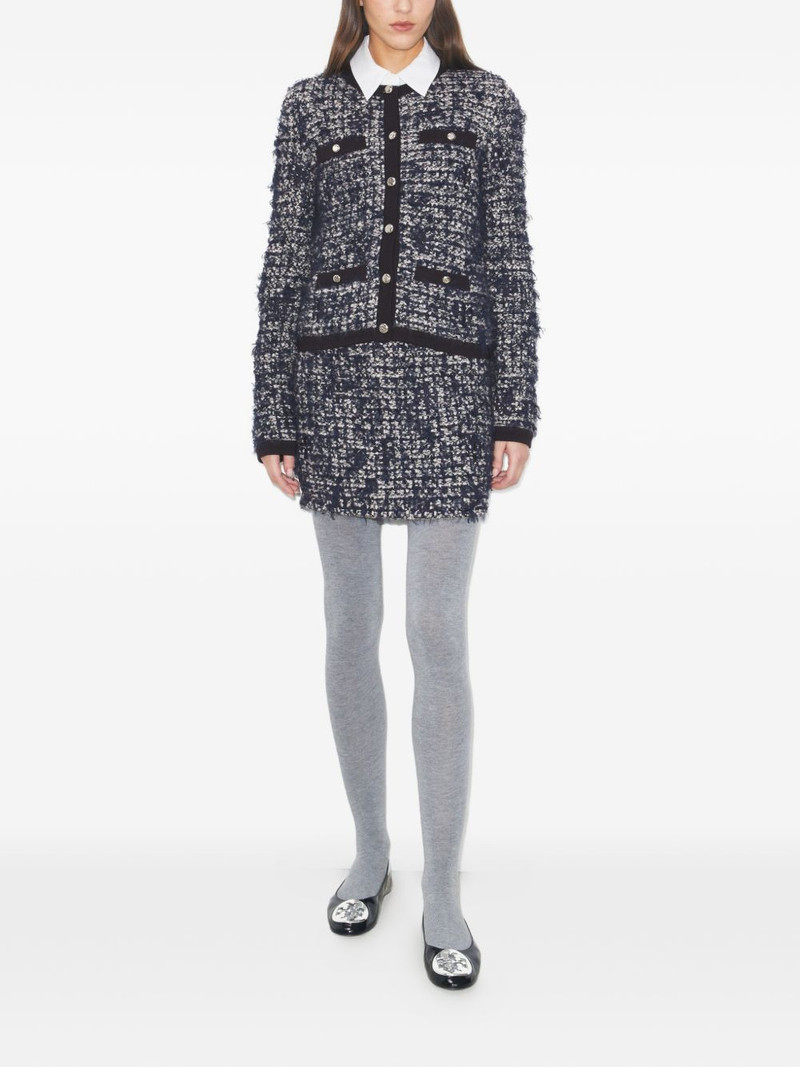 TORY BURCH Kendra tweed button cardigan outlook