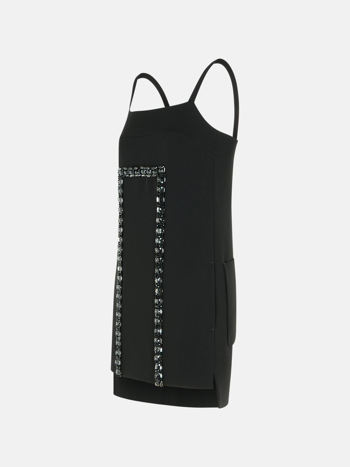 AVERSA '1234' DRESS IN BLACK CADY - 2