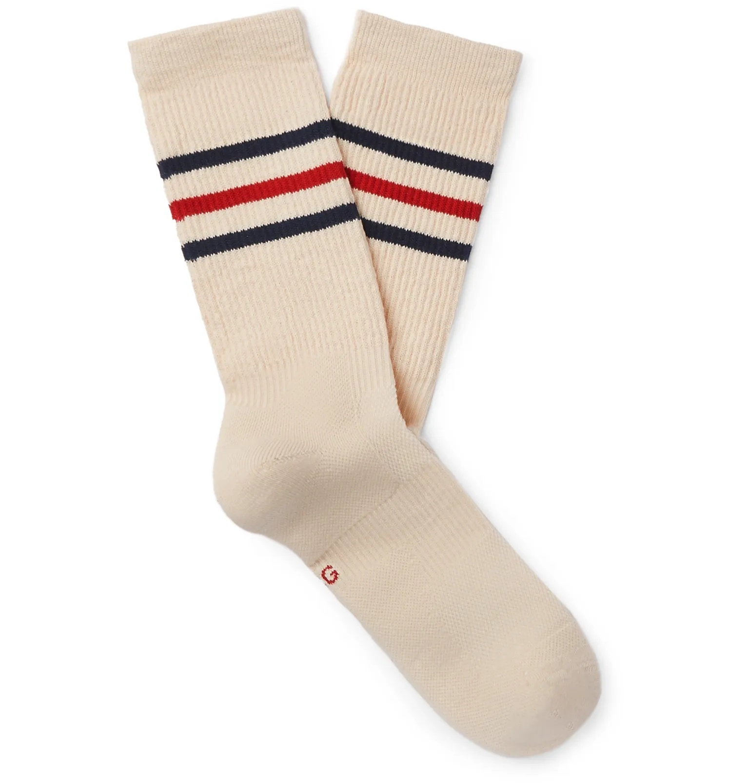 Striped Cotton-Blend Socks - 1