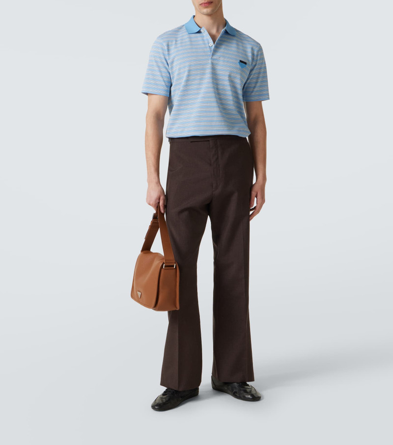 Prada Striped cotton polo shirt outlook