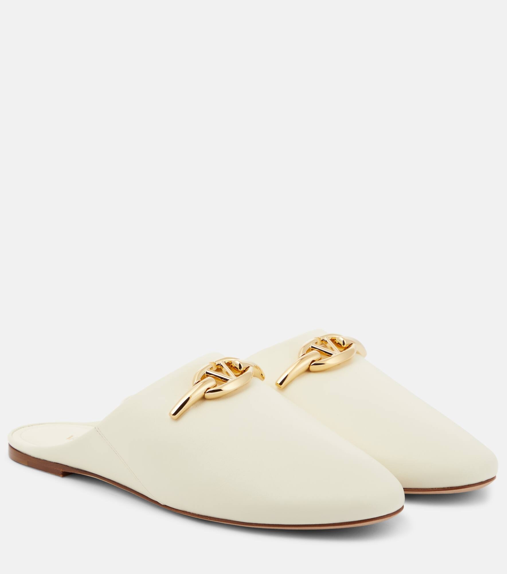 VLogo Gate leather mules - 1