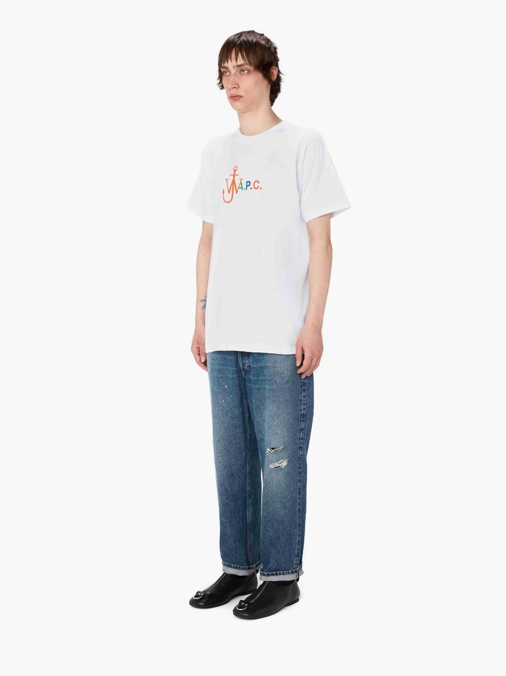 A.P.C. X JW ANDERSON - ANCHOR TEE - CLASSIC FIT T-SHIRT - 4