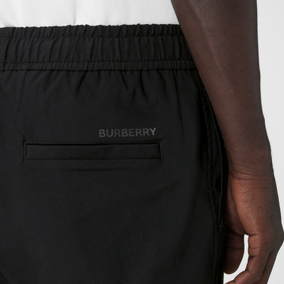 Burberry Logo Print Stretch Nylon Trousers outlook