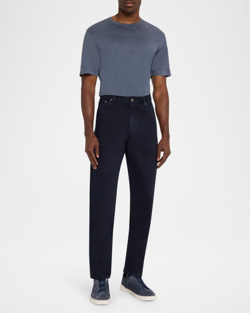 ZEGNA Men's Cotton Slim Fit Five-Pocket Pants outlook
