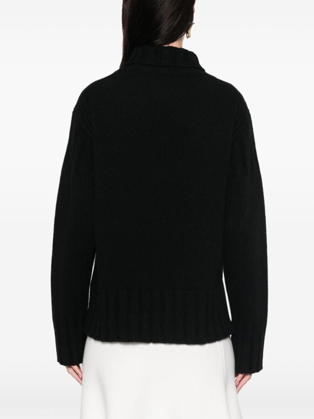 Long Sleeve Turtle-Neck Sweater - 4