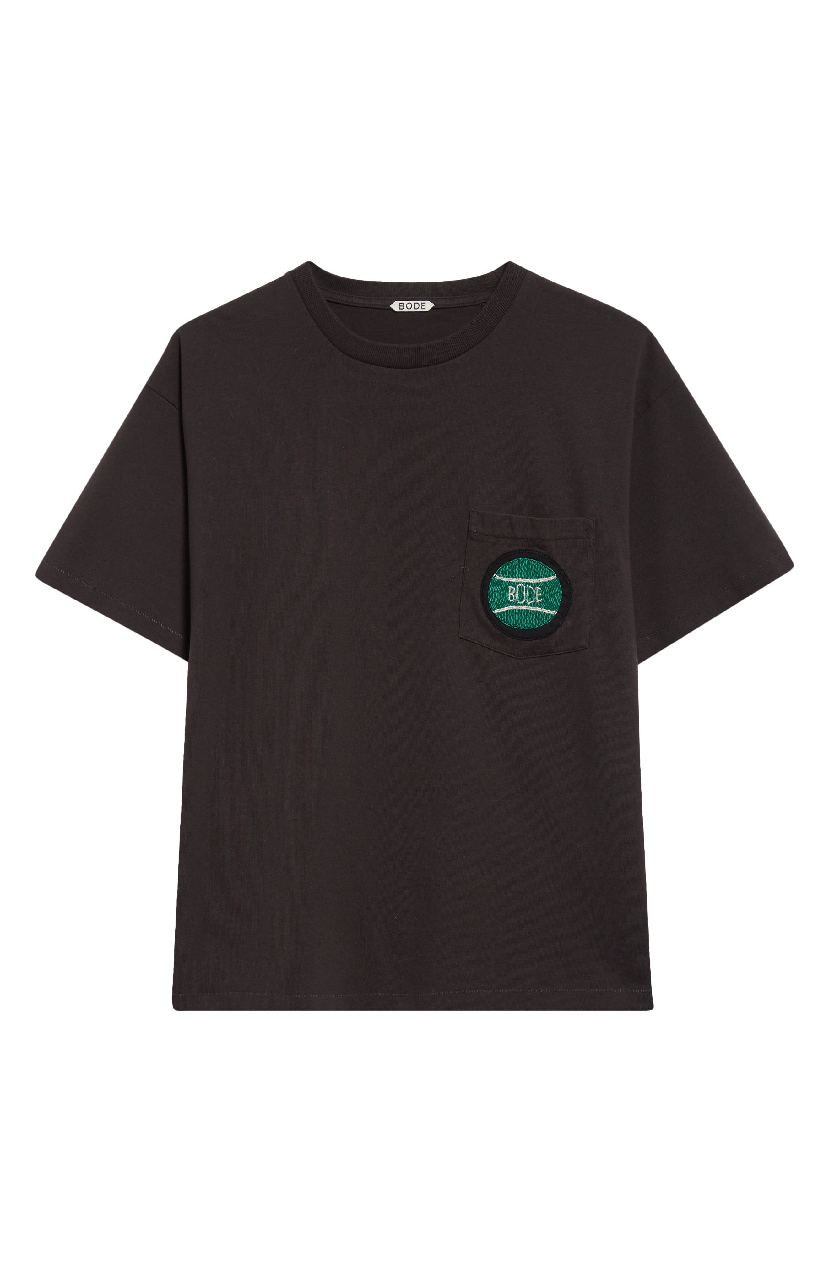 Bode Game Point Beaded Pocket T-Shirt in Black at Nordstrom - 5