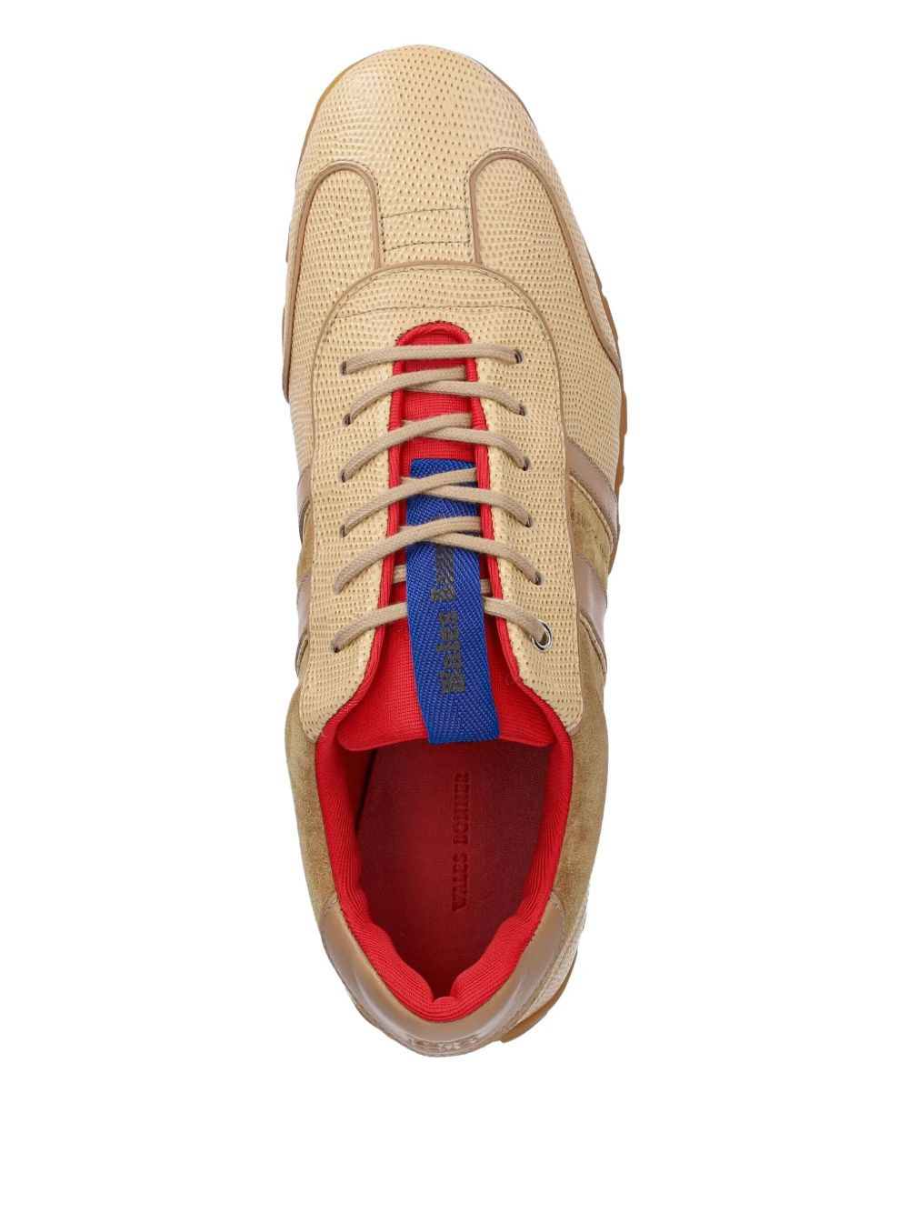 suede-leather panelled trainers - 3
