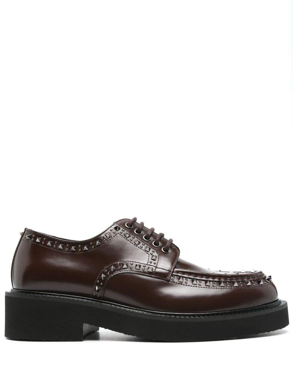 Rockstud-embellished Derby shoes - 1