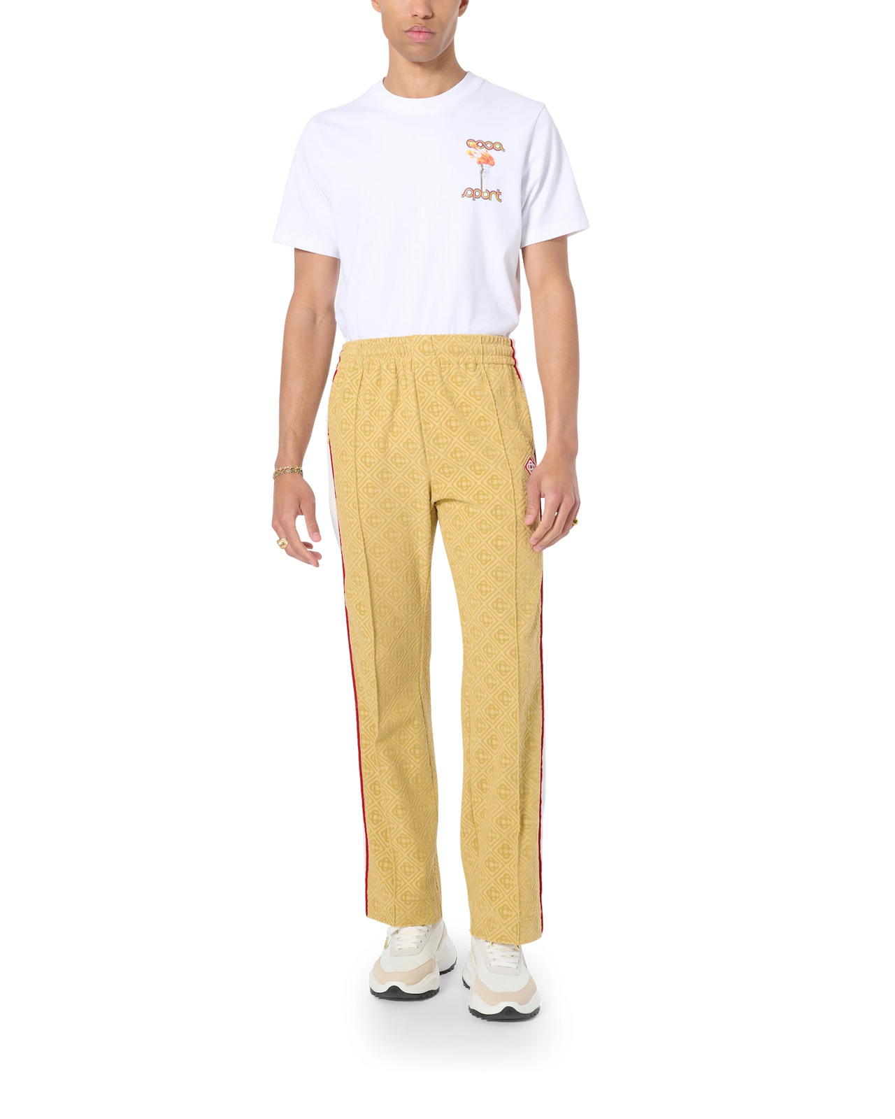 Monogram Velour Track Pants - 3