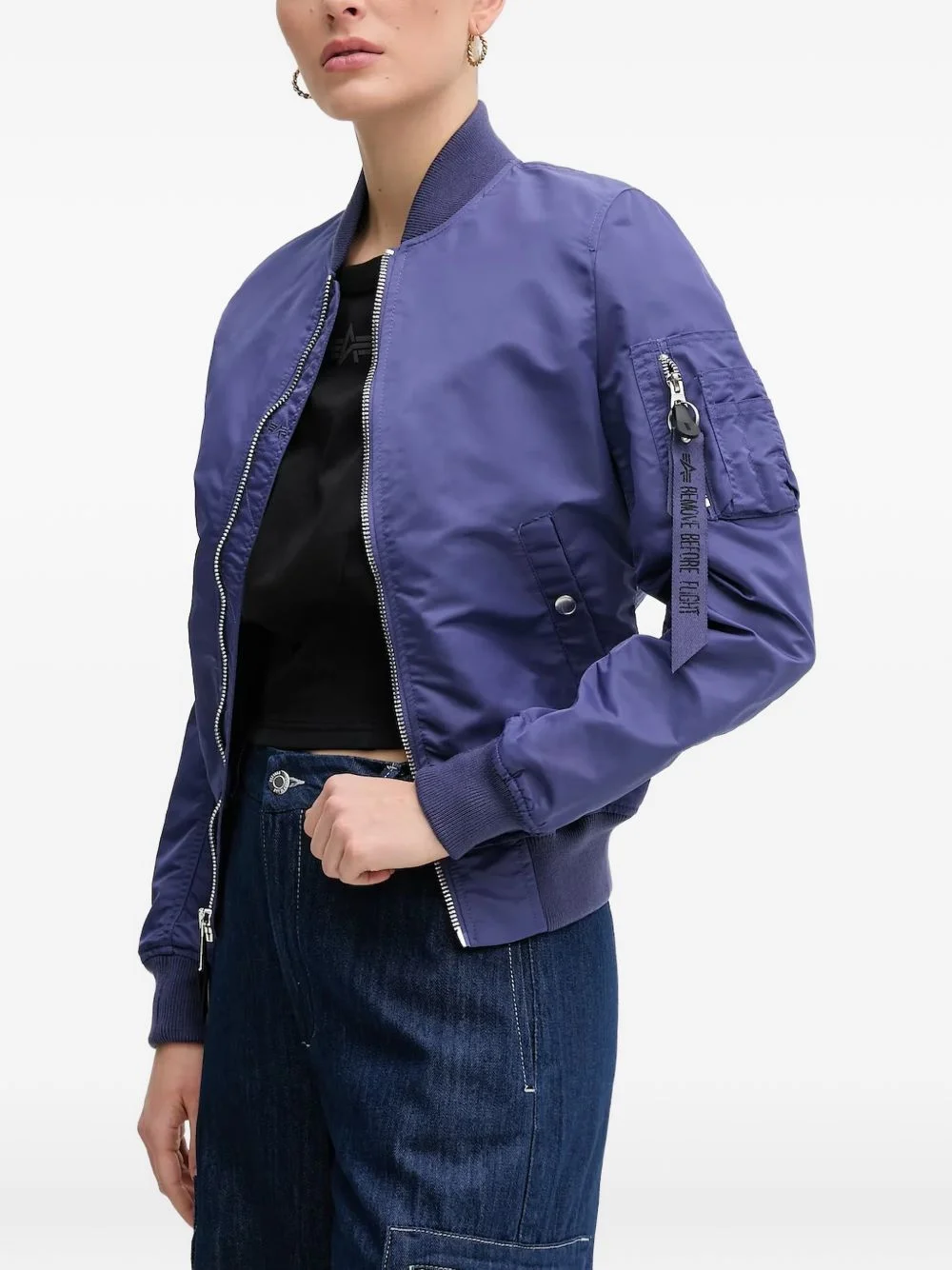 zip-up bomber jacket - 1