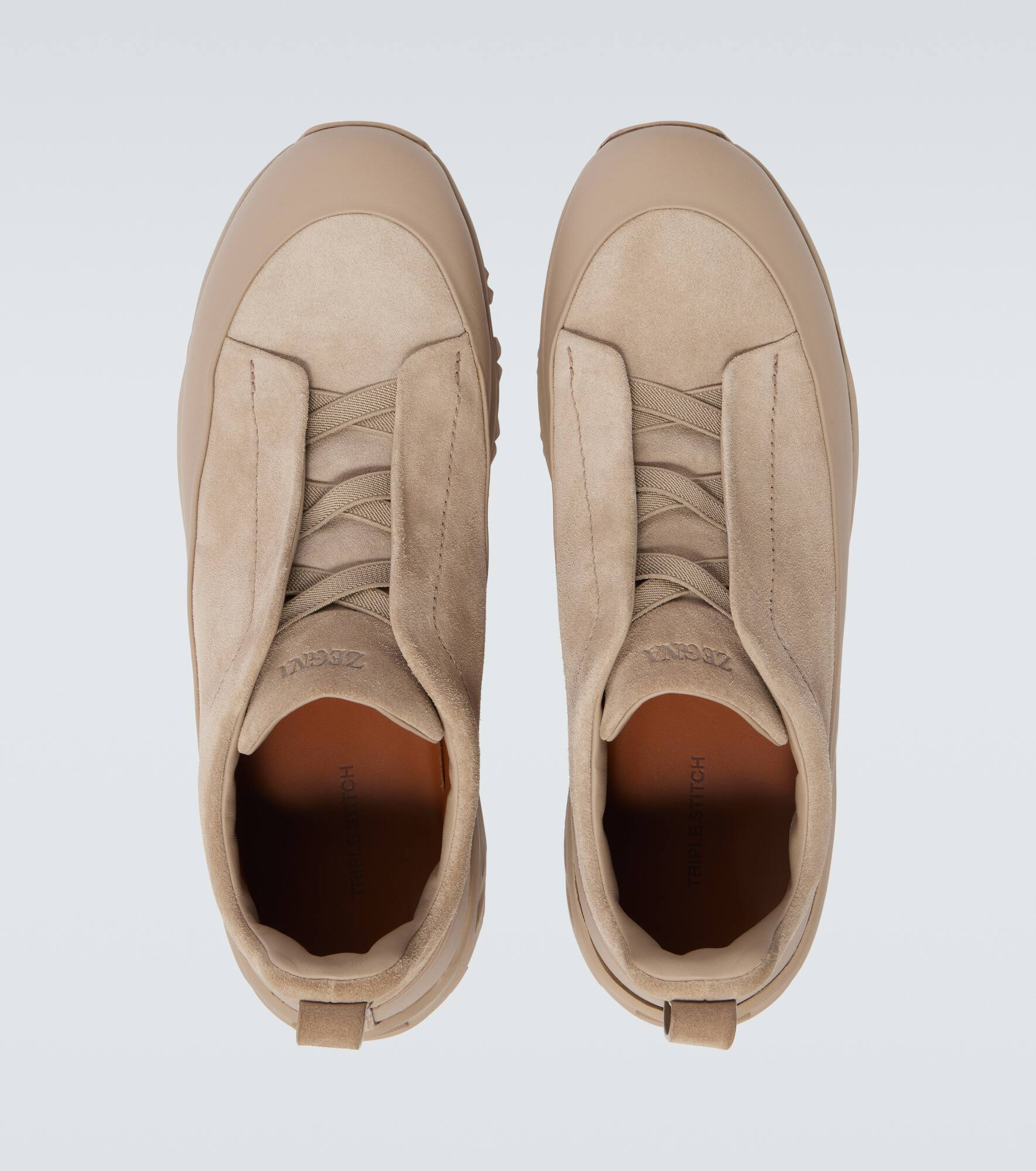 Monte Triple Stitch suede sneakers - 4