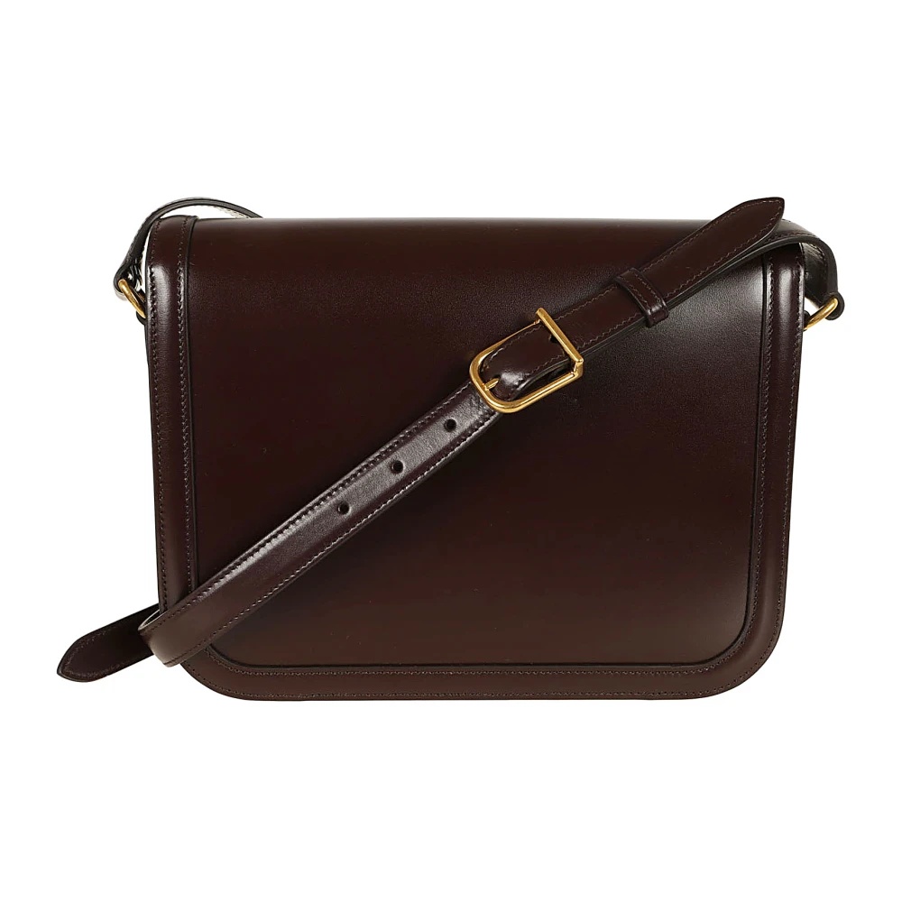 ショルダーバッグ・ポシェット Valentino Garavani Oak Brown Calf Leather 9To5 Small Valentino Garavani 9to5 Smooth Calfskin Shoulder Bag for