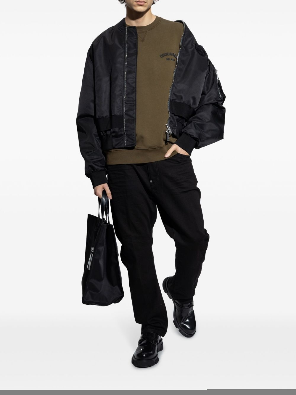logo-appliqué sweatshirt - 2
