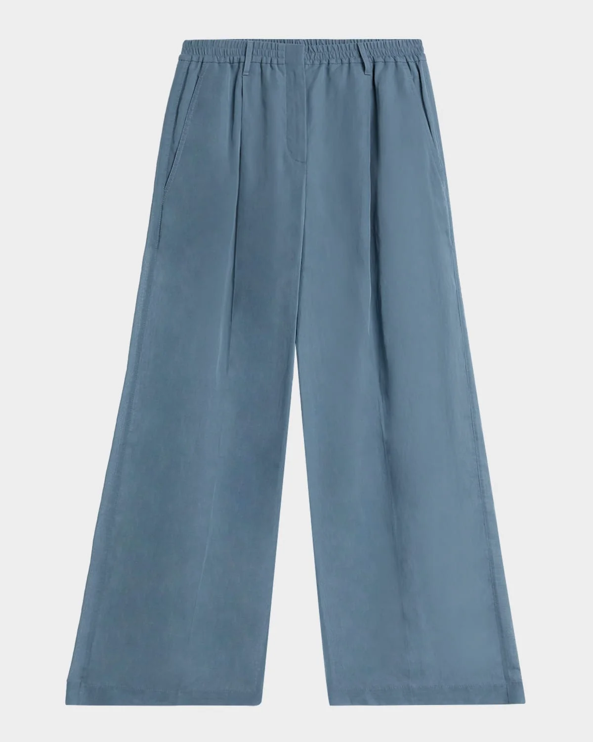 Monili-Trim Cotton Organza Wide-Leg Track Pants - 1