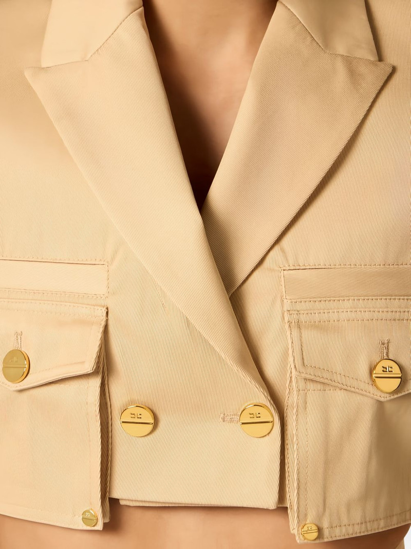 cargo-pocket double-breasted jacket 5