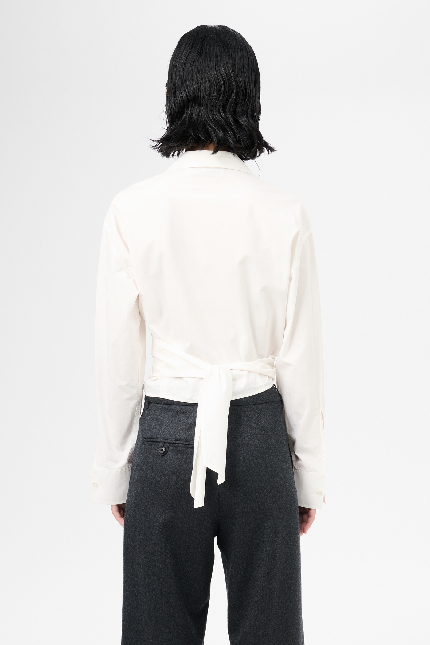 Nannas Shirt White Organic Poplin - 6