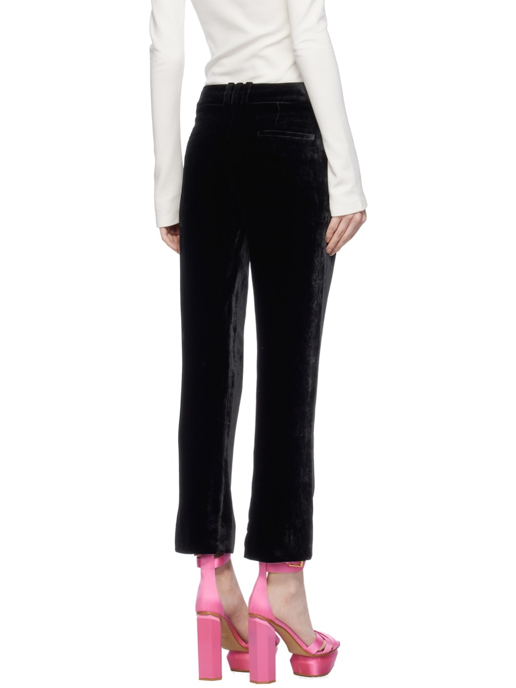 Black Flared Trousers - 3