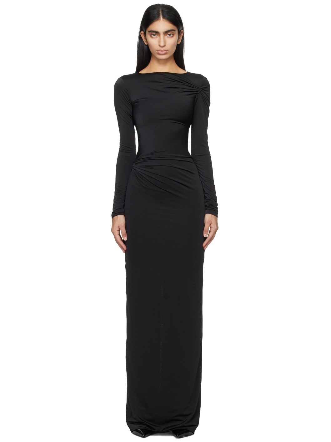 【関税込み】16Arlington ブラック Nubria マキシドレス 16ARLINGTON Black Nubria Maxi Dress | REVERSIBLE