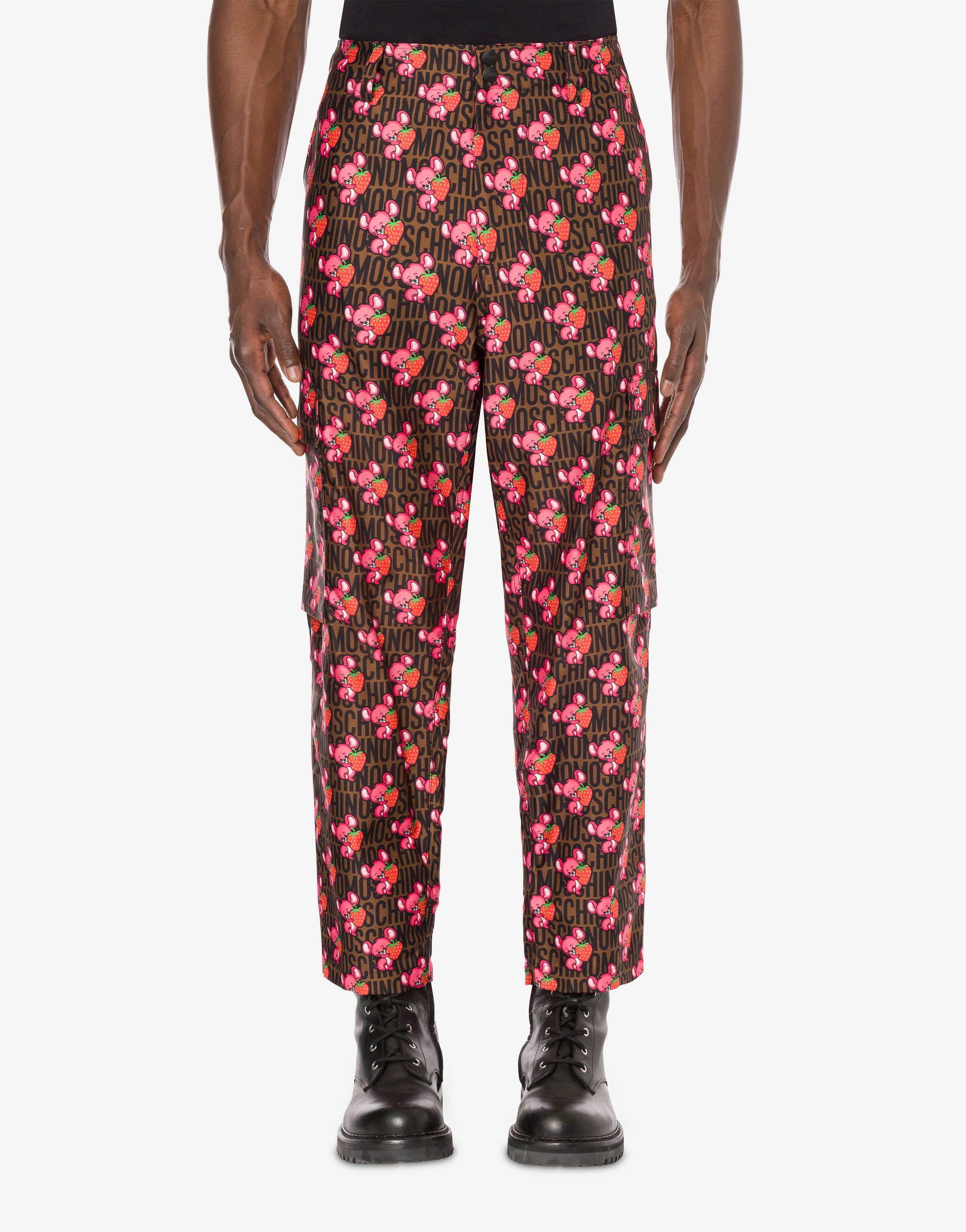 ILLUSTRATED ANIMALS GABARDINE TROUSERS - 2