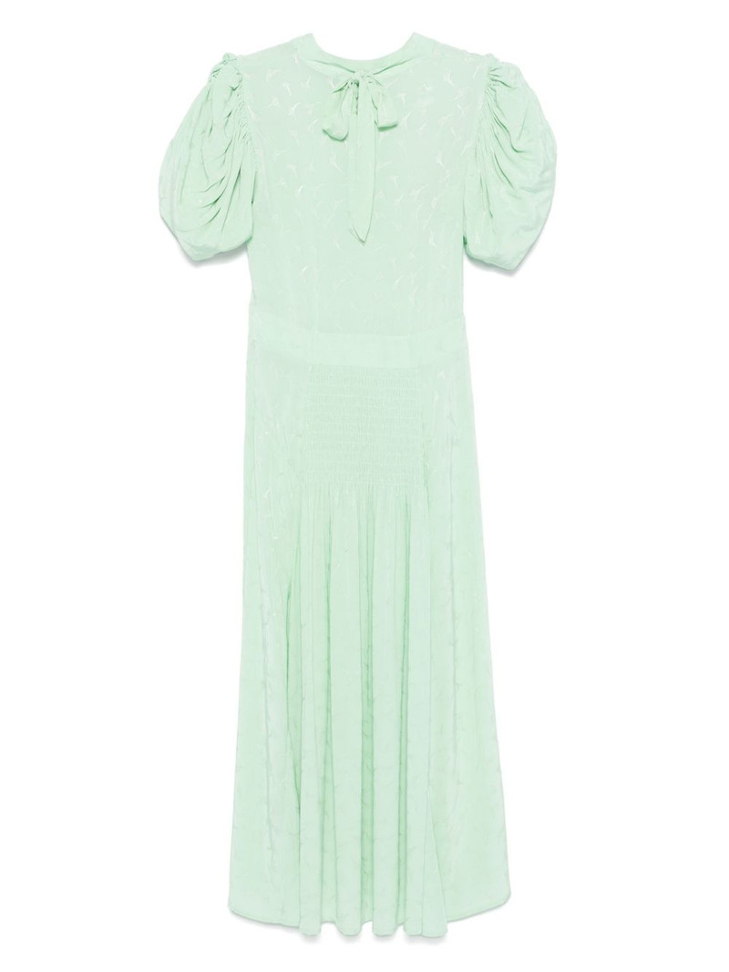 floral-jacquard midi dress 1