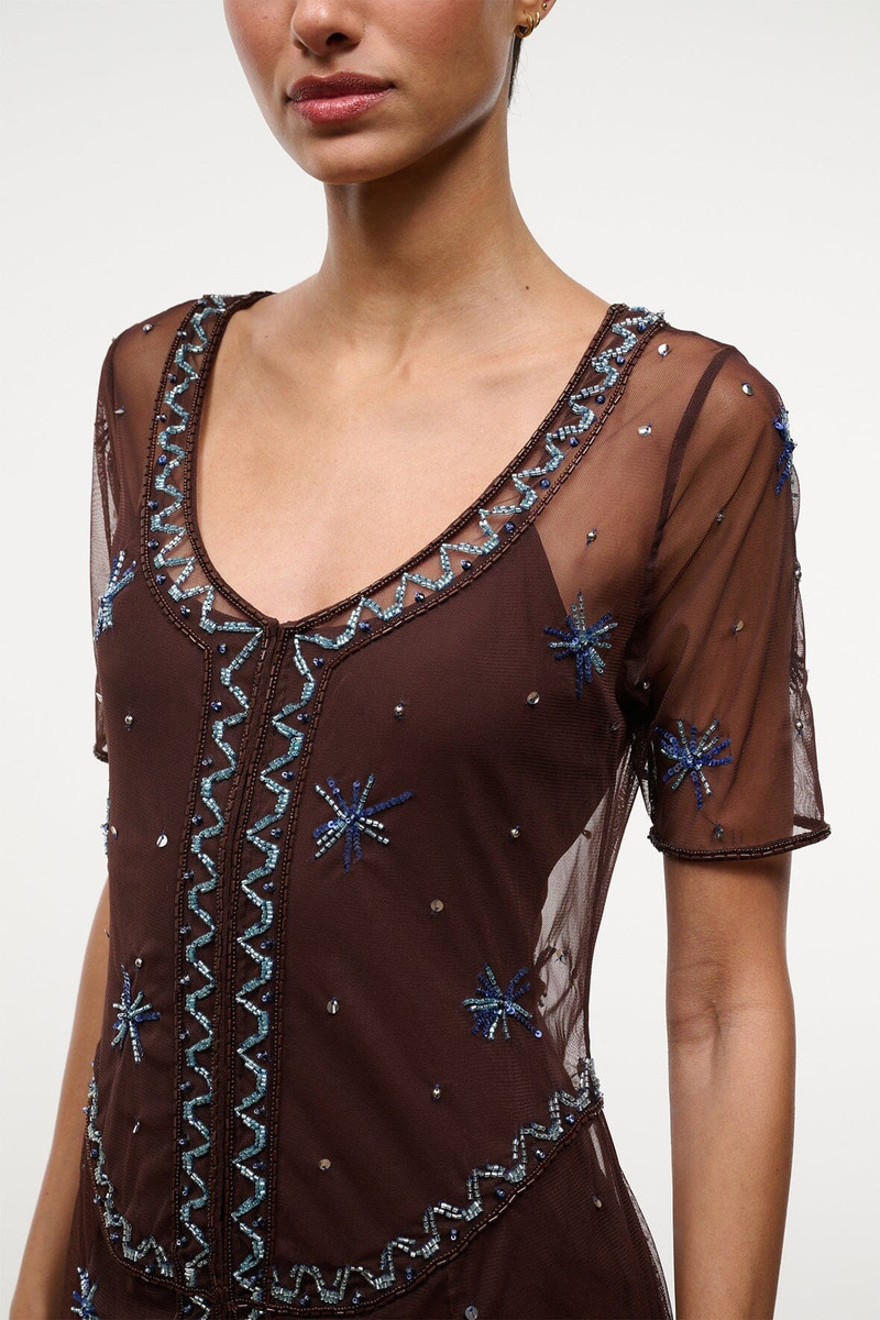 STAUD CAYLA DRESS FIRESIDE 5