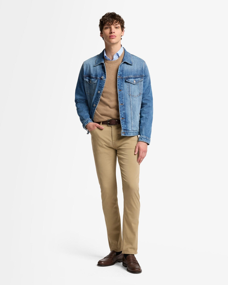 7 For All Mankind Luxe Performance Sateen Slimmy In Silver Mink outlook