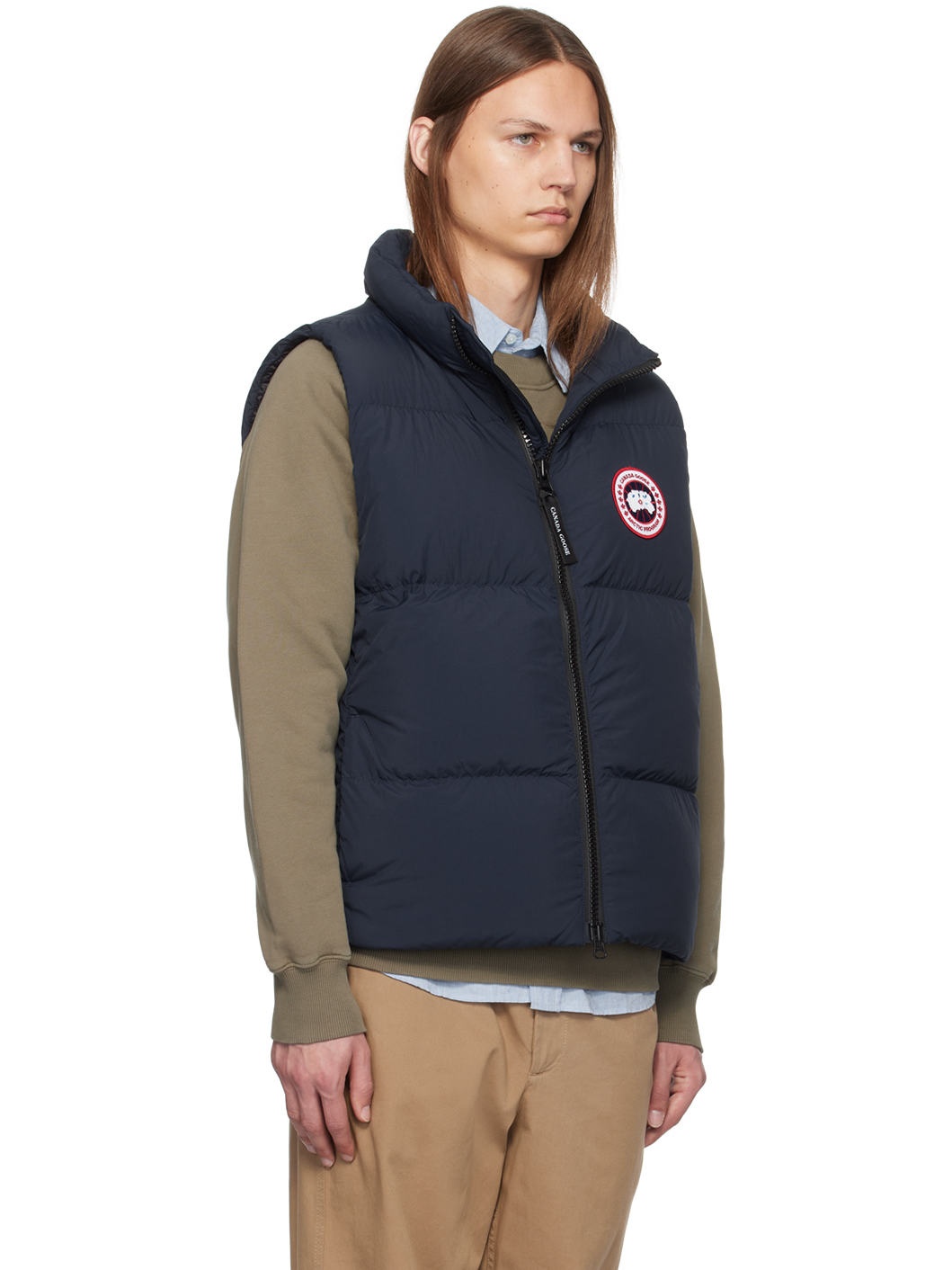 Navy Lawrence Puffer Down Vest - 2