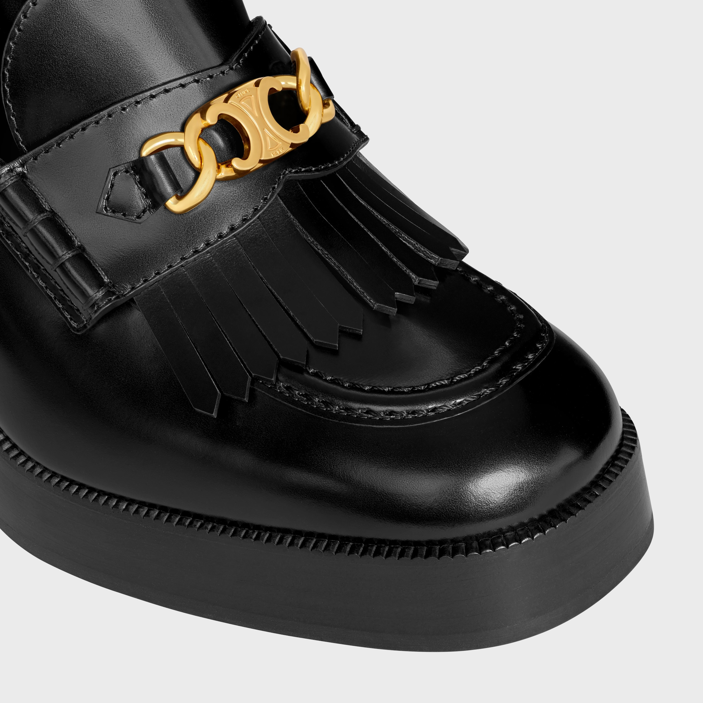 CELINE TESS LOAFER in POLISHED BULL - 4