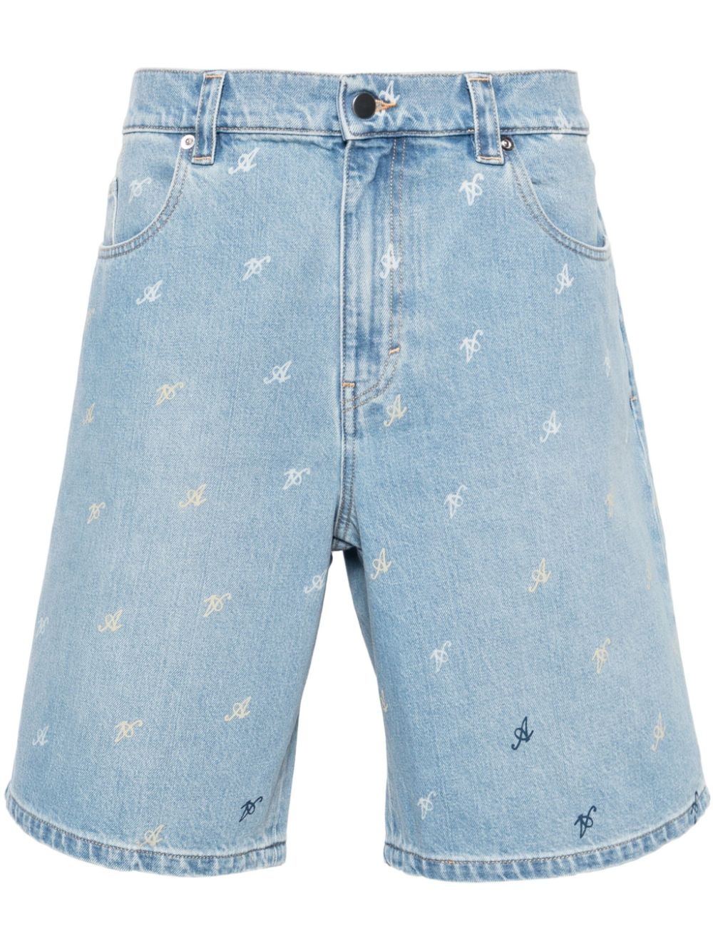 Miles mid-rise denim shorts - 1