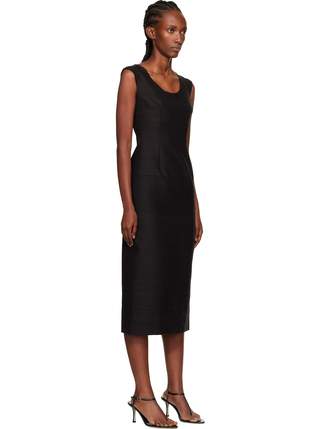 Black Sabrina Midi Dress - 2