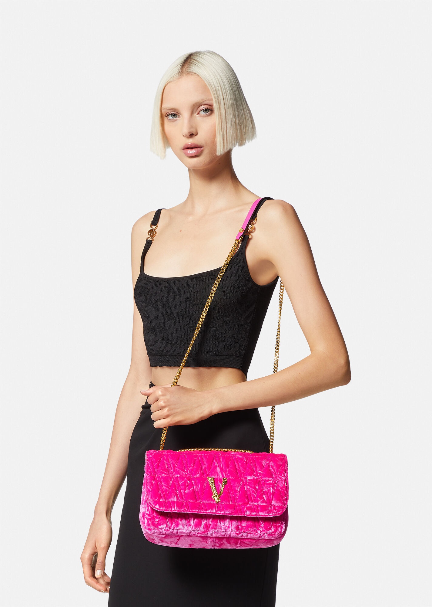 Virtus Velvet Shoulder Bag - 6