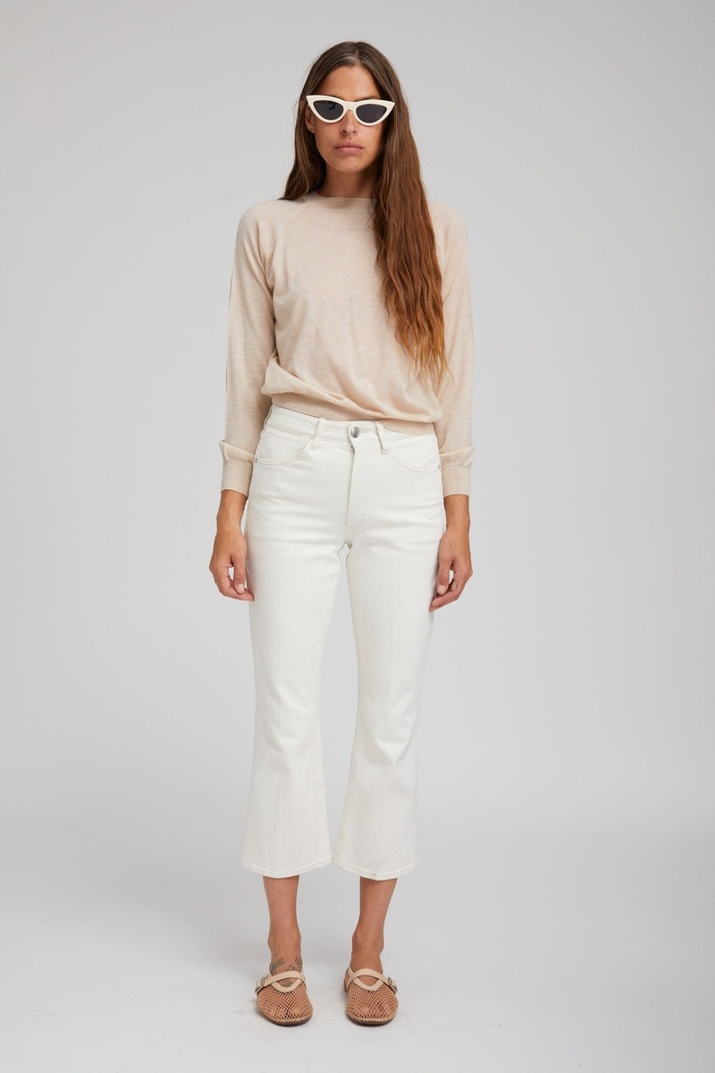 SPRWMN EARHART OFF WHITE CROP DENIM outlook