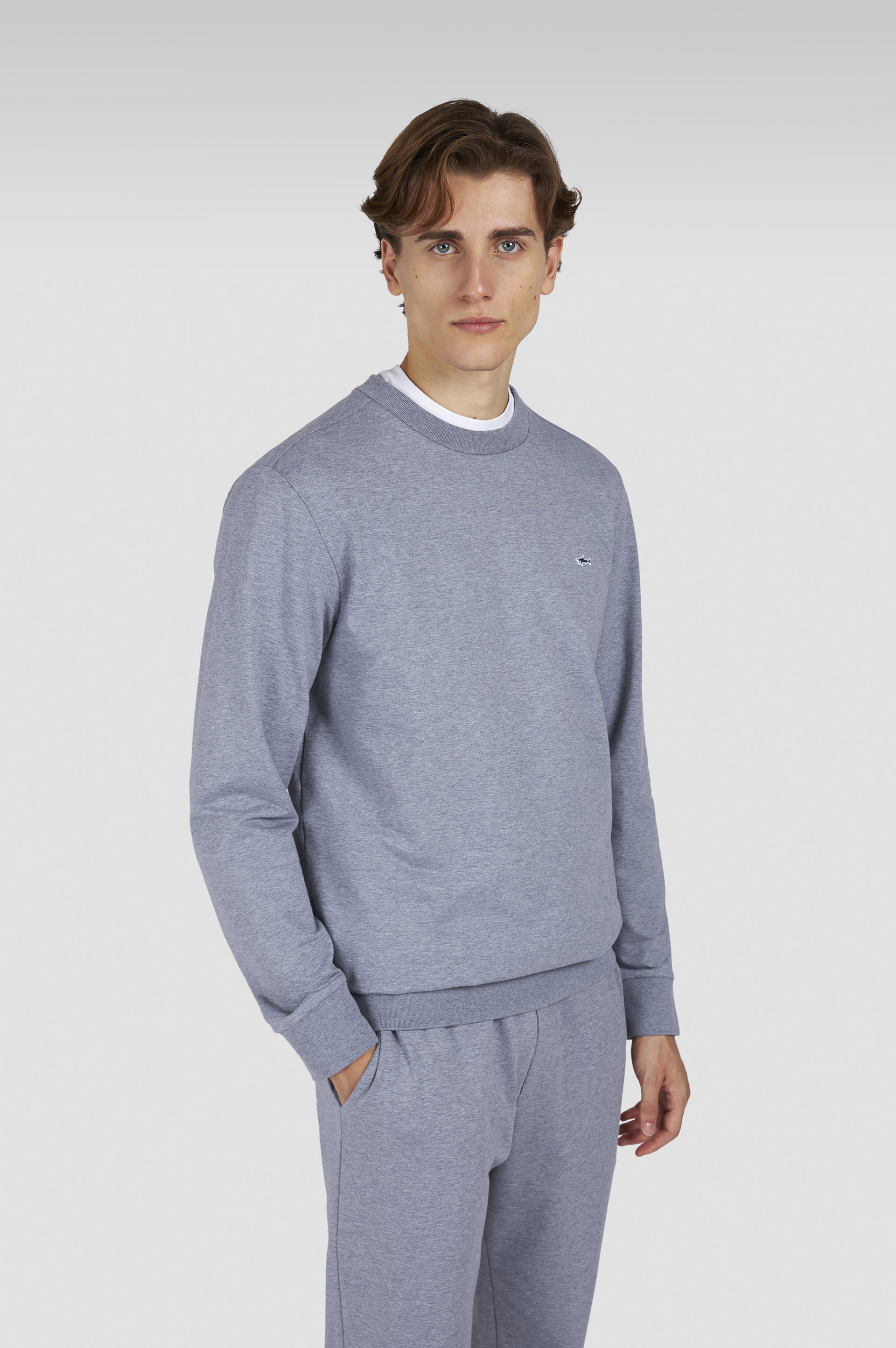 STRETCH FLEECE COTTON SWEATSHIRT - 6