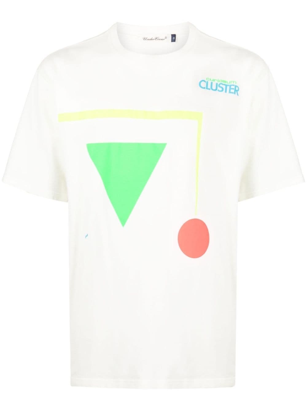 Cluster geometric-print cotton T-shirt - 1