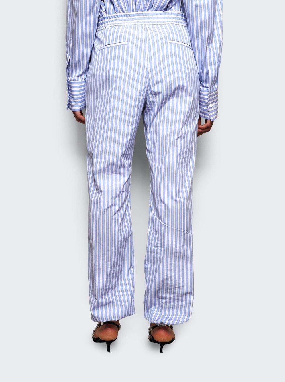 Striped Pants White And Navy - 5