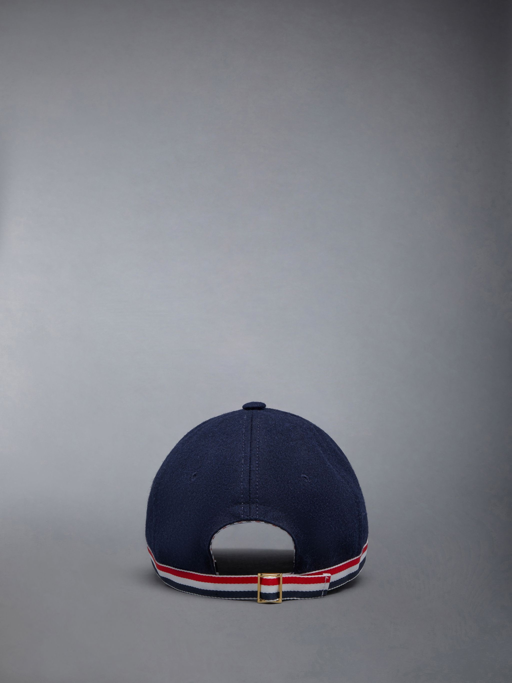 Thom Browne Wool Flannel Grosgrain Bow Baseball Cap | REVERSIBLE