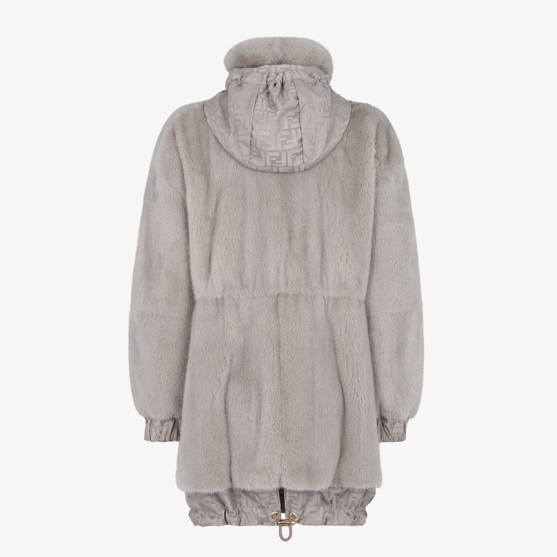 Dove gray mink and FF nylon parka - 2