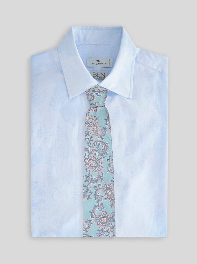 Etro SILK JACQUARD TIE WITH FLORAL MOTIF outlook