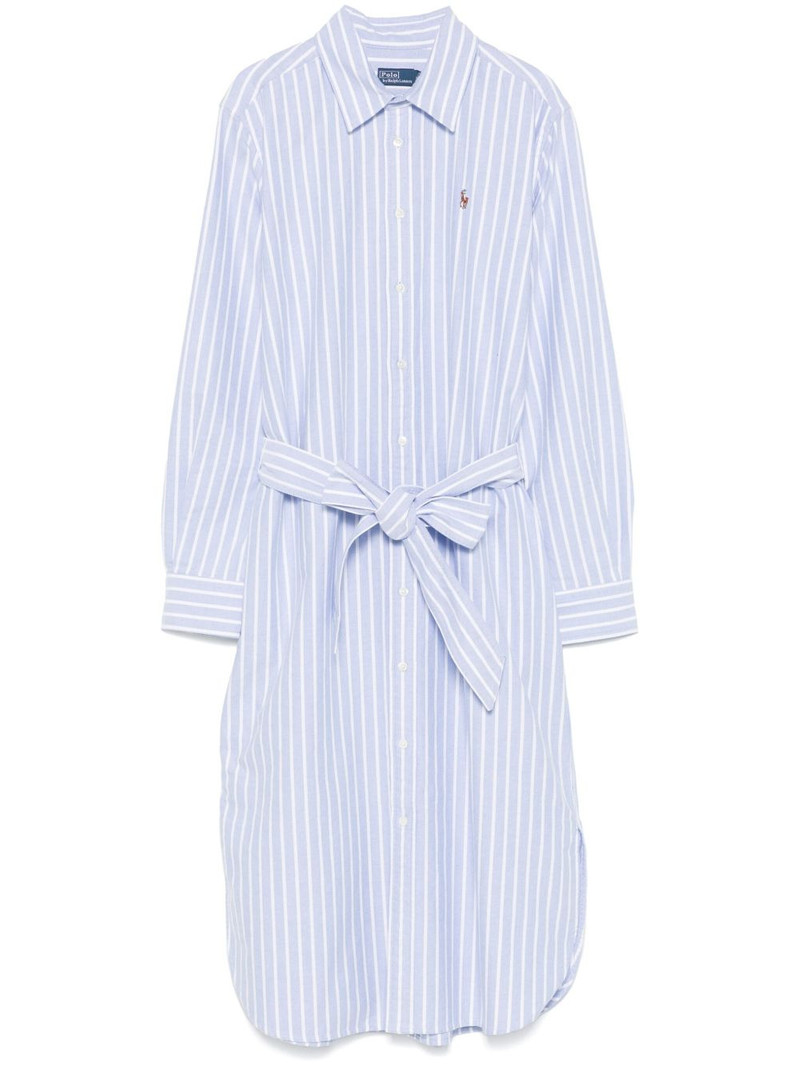 striped cotton midi dress 1