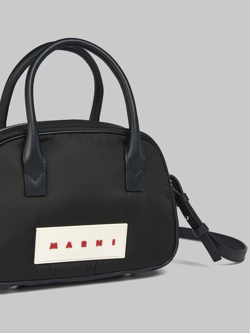 BLACK PUFF SMALL BOWLING BAG - 5