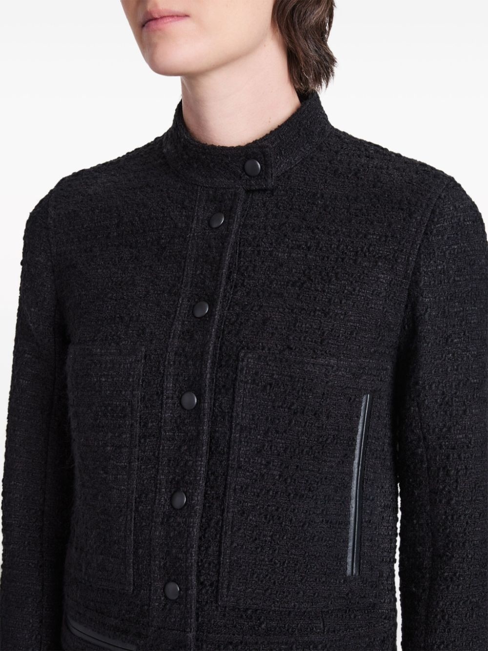 Alice press-stud tweed jacket - 6