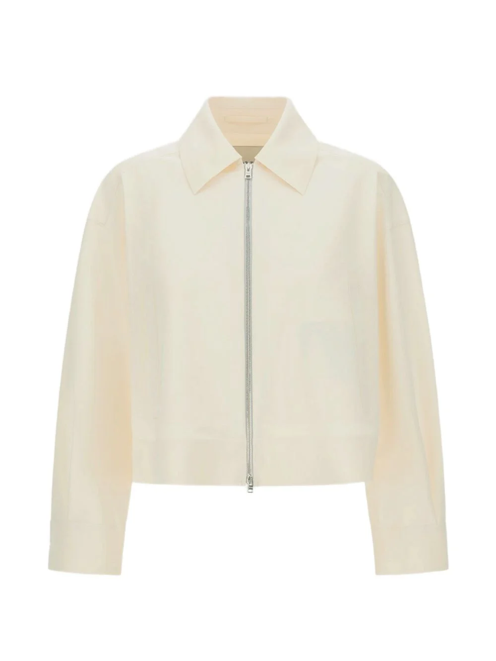 zip-up boxy cropped jacket - 1